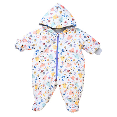 Комбинезон демисезонный Цветы Чуди Кидс 123424 белый 01